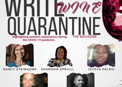 Cover of "Write Wine Quarantine" the magazine.